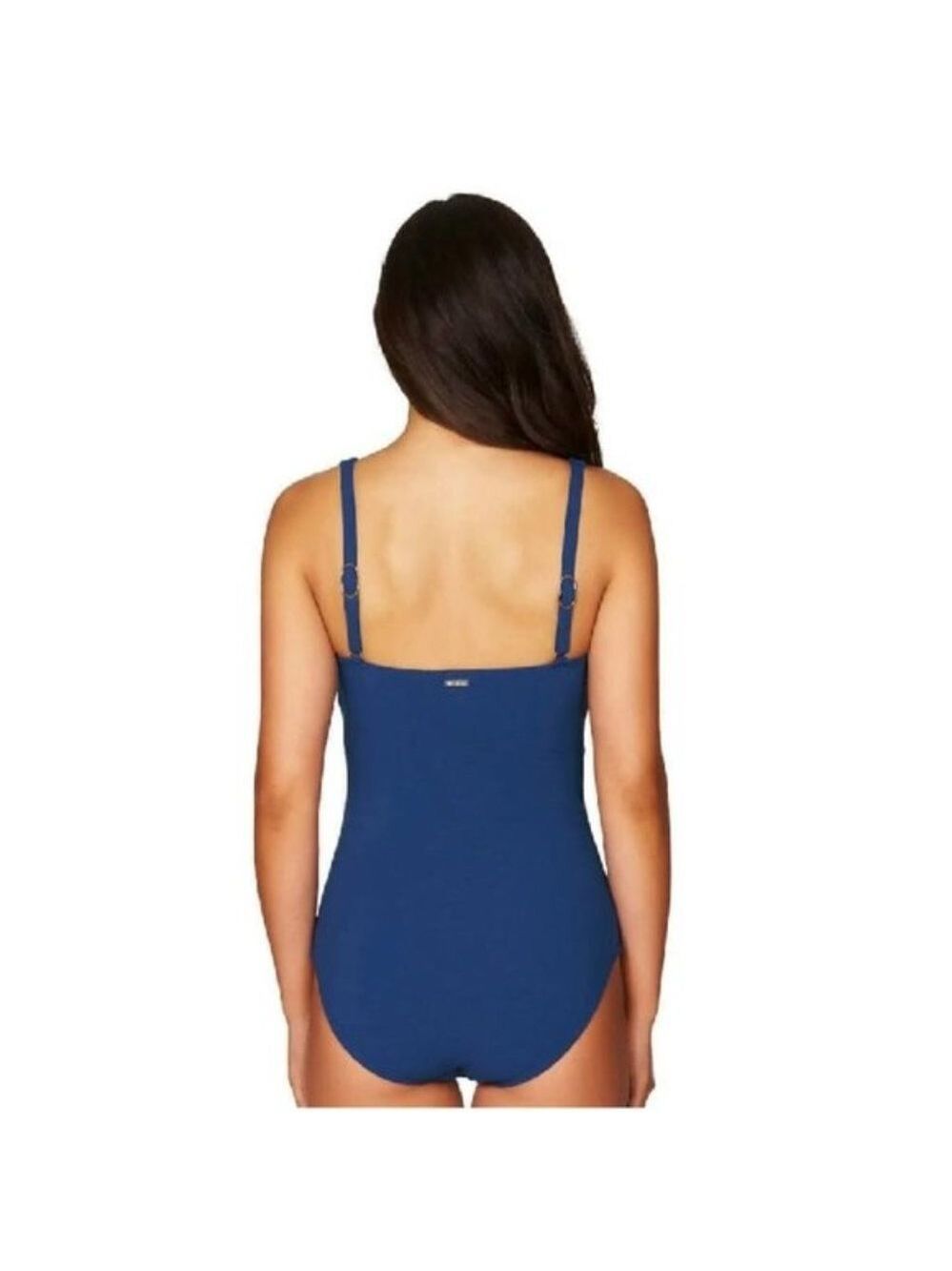 Sea Level Riviera Ribbed One Piece Swim Ocean Blue - Picture 3 of 9